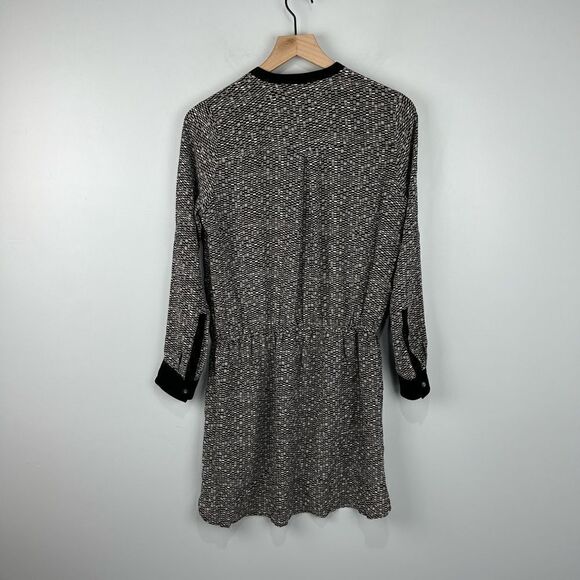 Vince Patterned Drawstring Waist Dress XS - Picture 7 of 7